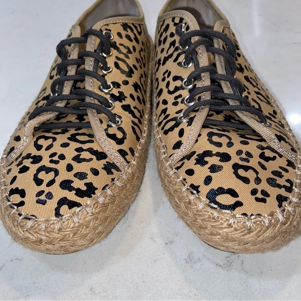 Emu Australia Agonis Espadrille Sneaker Leopard Canvas  Size 7